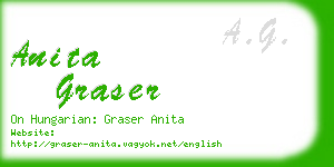 anita graser business card